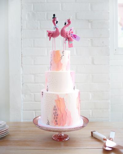 We are SO proud of this custom wedding cake we made for BHLDN Whipped Bakeshop creates Wedding Cake for BHLDN
