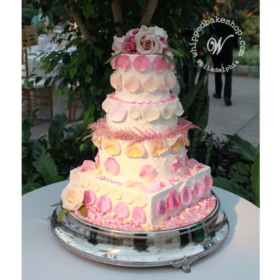 Candied Rose Wedding Cake by Whipped Bakeshop Philadelphia