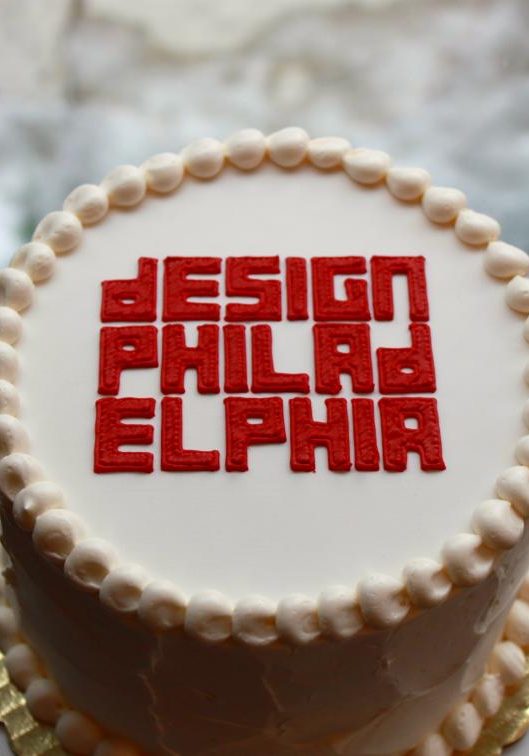 Design Philadelphia logo cake by Whipped Bakeshop in Philadelphia