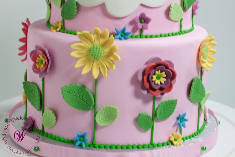 Floral First Birthday Cake by Whipped Bakeshop in Philadelphia