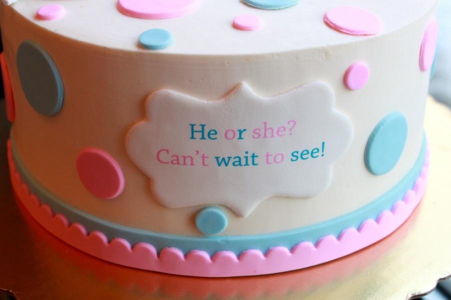 Gender Reveal Cake by Whipped Bakeshop