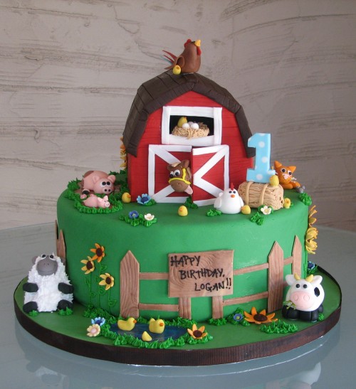 Farm Animal Cake by Whipped Bakeshop Farm Animal Cake by Whipped Bakeshop