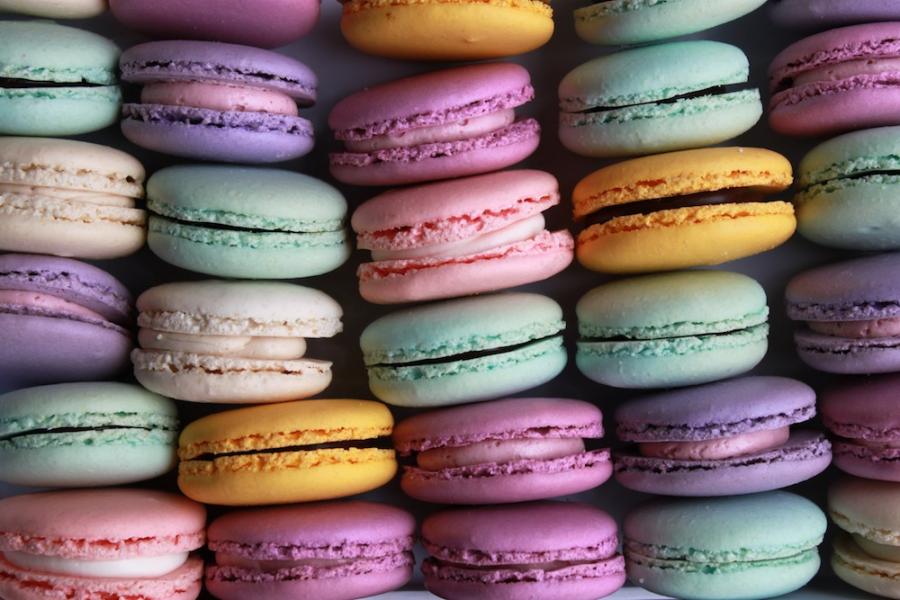 Colorful Macaron Favors by Whipped Bakeshop in Philadelphia