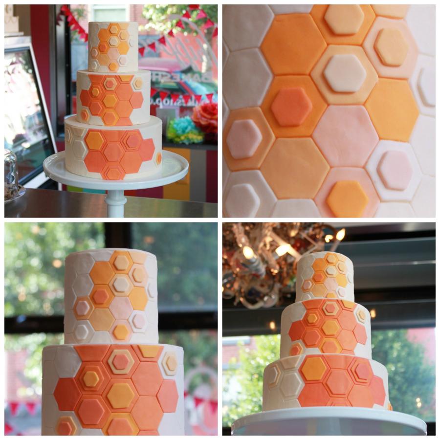 Philadelphia Wedding Cake Design: Mod Hive by Whipped Bakeshop
