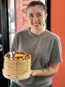 Custom Pancake Cake by Whipped Bakeshop in Philadelphia