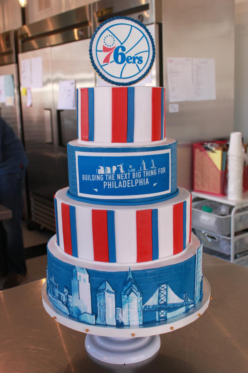 Philadelphia 76ers Cake by Whipped Bakeshop