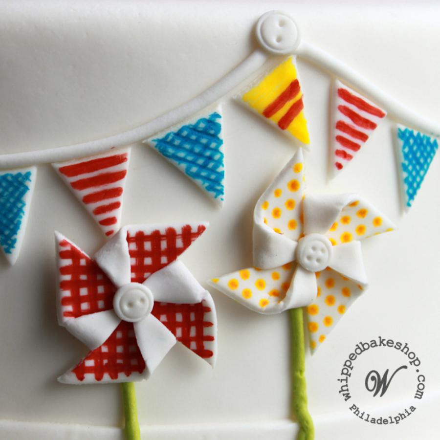 Pinwheel Baby Shower Cake by Whipped Bakeshop