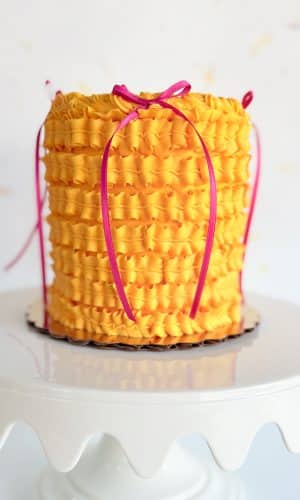 Mini Ruffled Party Cake