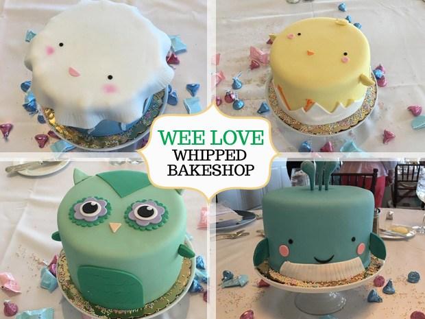 A collage of Whipped Bakeshop mini animal cakes courtesy of Wee Wander Wee Wander Features Whipped Bakeshop Mini Animal Cakes