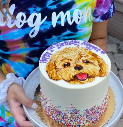 Dog Portrait Cake for Nugget